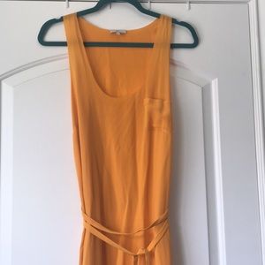 Joie Tangerine Silk Maxi Dress - size small